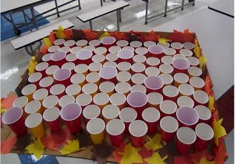 Ping Pong Toss game - www.birthdaypartyideas4kids.com