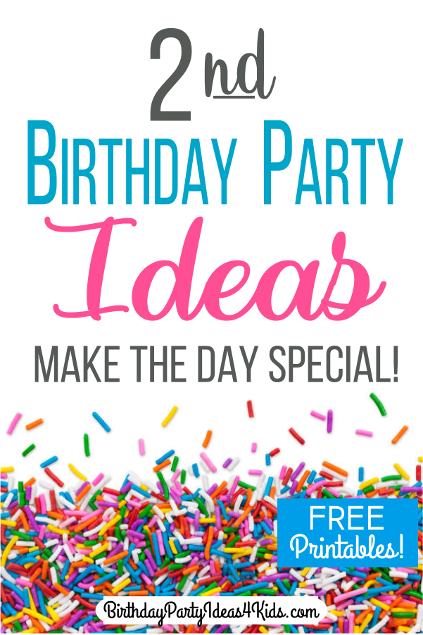 2 year old birthday party ideas for the second birthday