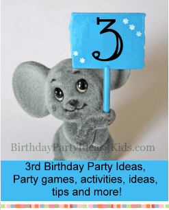 3rd birthday party ideas, timeline, theme, games for three year olds