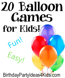 Balloon games for kids birthday parties
