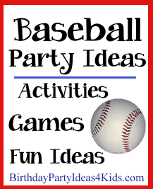 Baseball themed birthday party ideas 