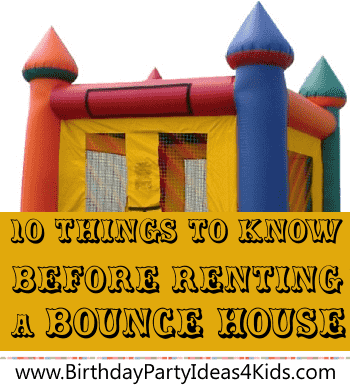 Bounce house rental checklist - What to know before renting a bounce house