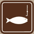 fishing sign for a camping party