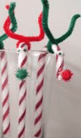 candy cane reindeer craft