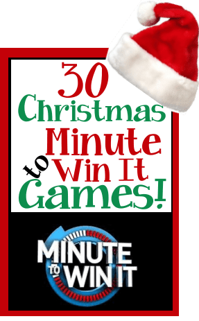 30 Christmas and Holiday Minute to Win It Games for kids, tweens, teens and adults