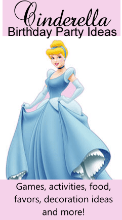 cinderella birthday party ideas, theme, games, activities