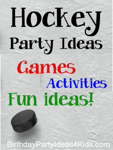 Hockey theme party ideas for kids