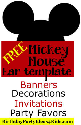 Mickey Mouse Ears Template