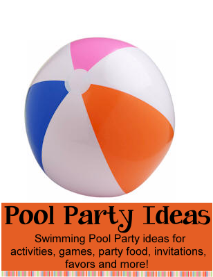 Pool Party theme for birthday parties