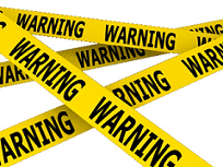 construction warning tape ideas
