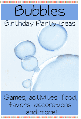 bubbles birthday party ideas