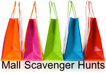 Mall Scavenger Hunt shopping bags