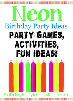 Neon birthday party ideas