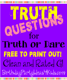good truth questions for the truth or dare game