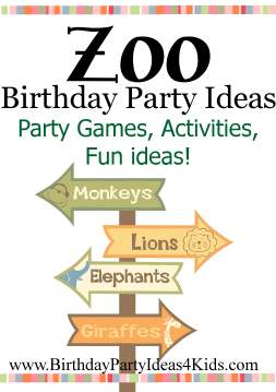Zoo Birthday Party Theme Ideas
